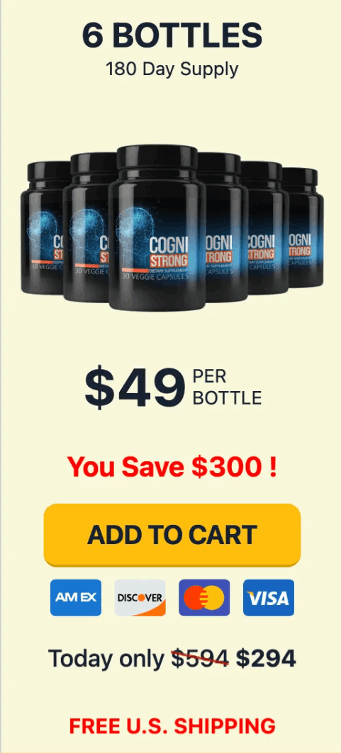 CogniStrong 6 bottles